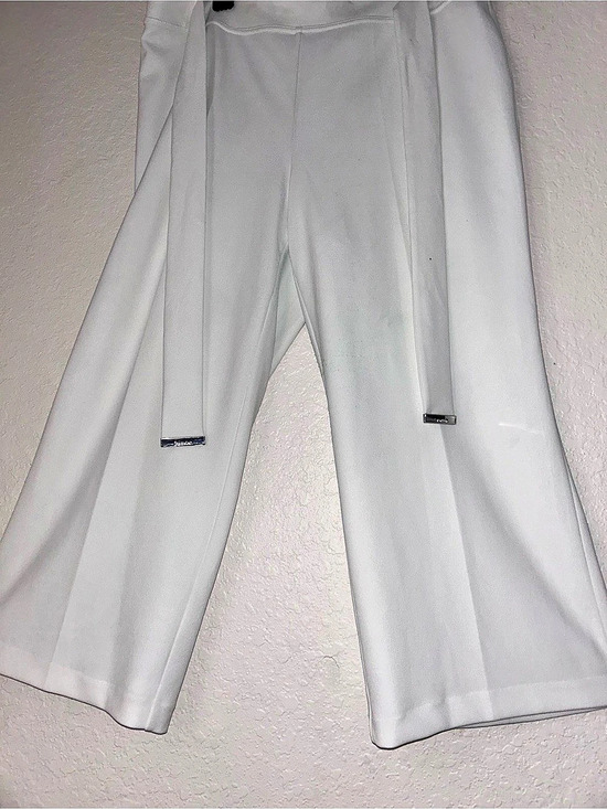 Calvin Klein Pants - Calvin Klein Wide Leg Pants in White Size L